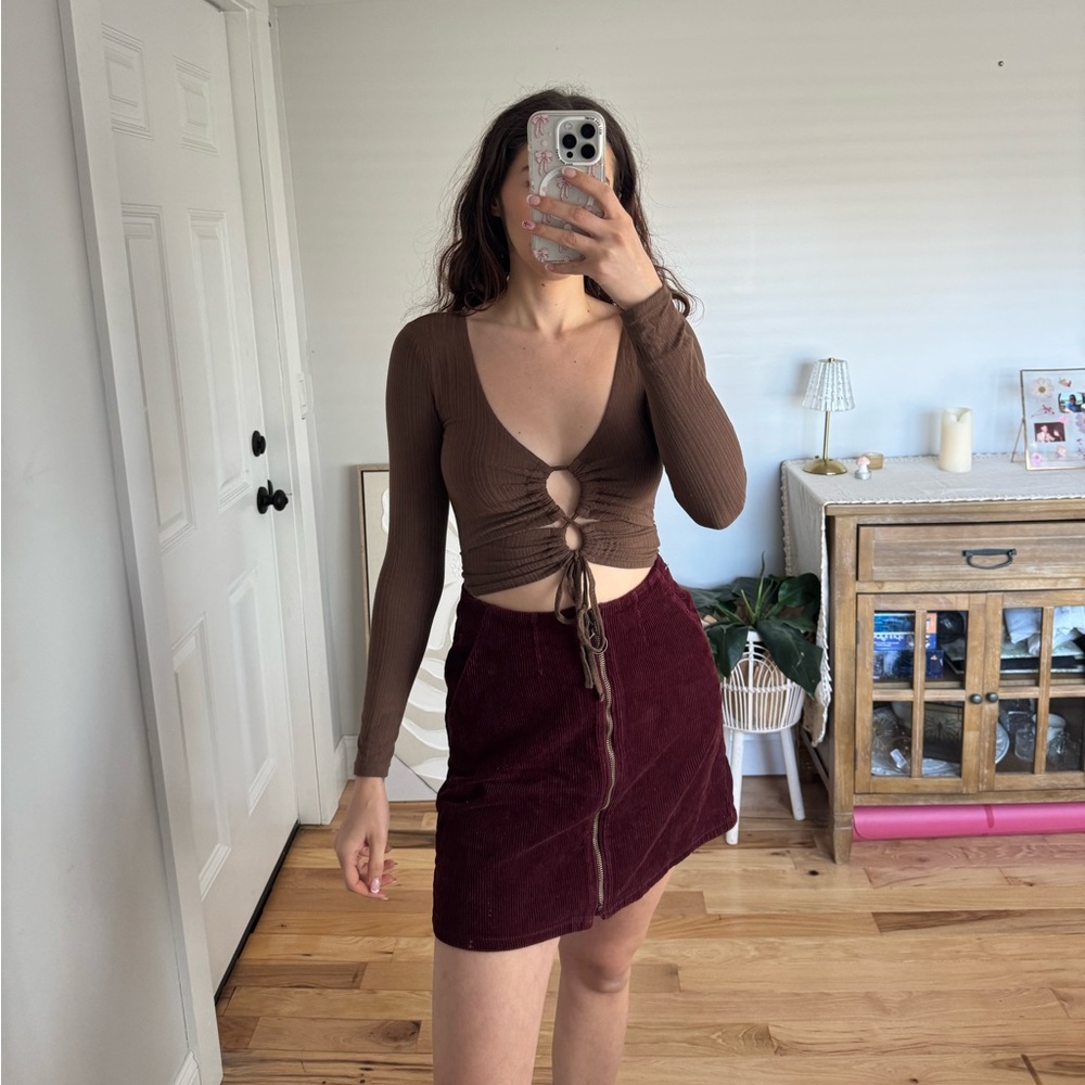 Corduroy skirt